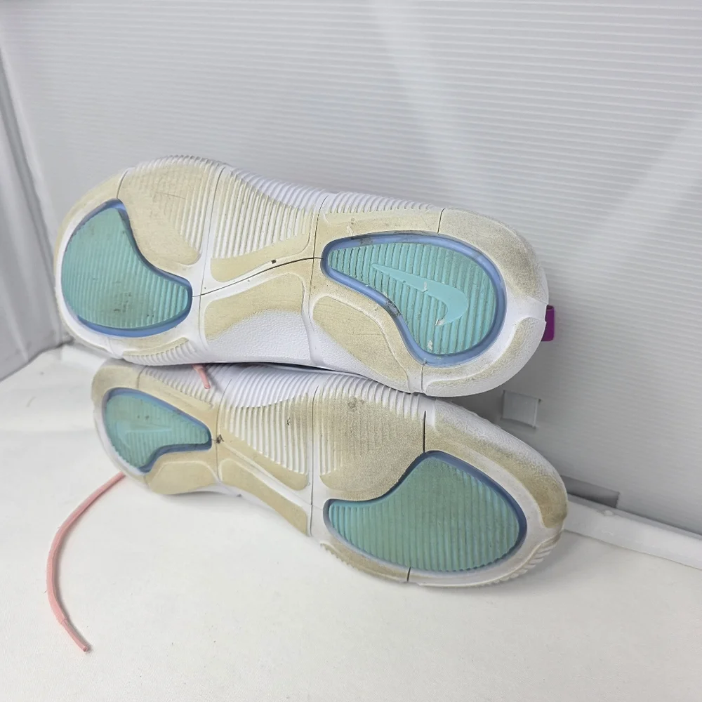Nike Acalme Women's Size 9.5 White Purple‎ Blue Athletic Shoes AQ7459-101 *Read*